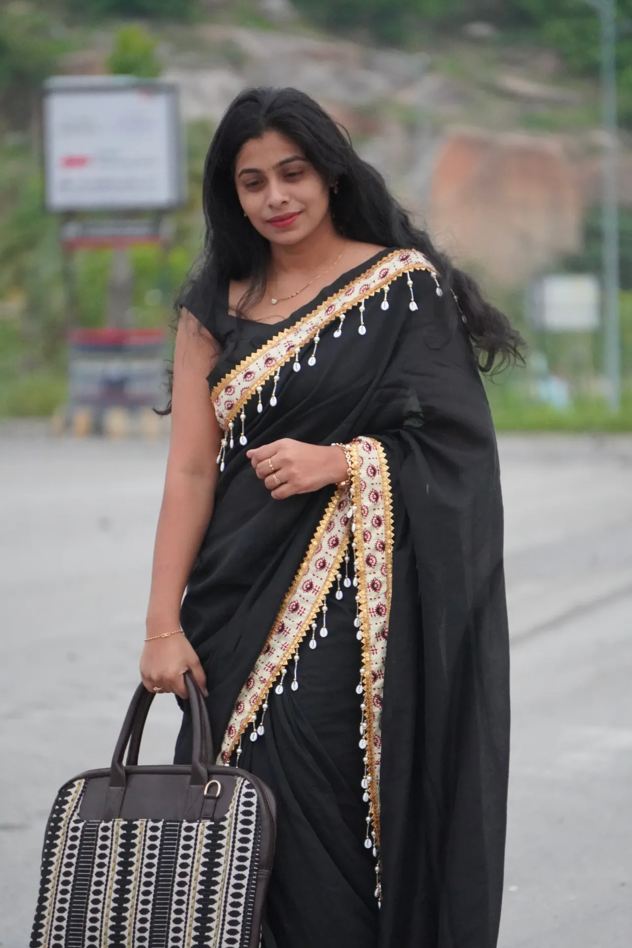 Mul cotton Designer saree