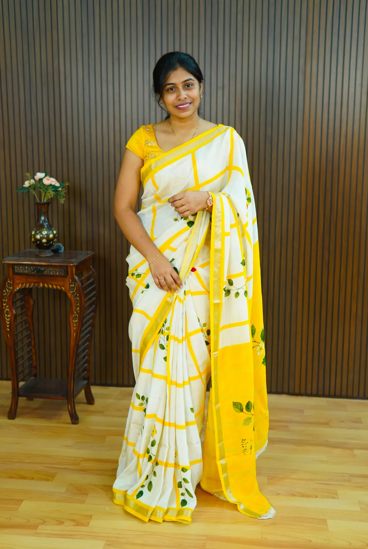 Pure Mangalagiri digital print saree FFF163