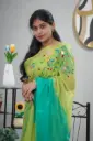 Organza Embroidery saree - Designer saree