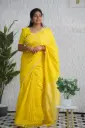 Haldi Special linen Saree