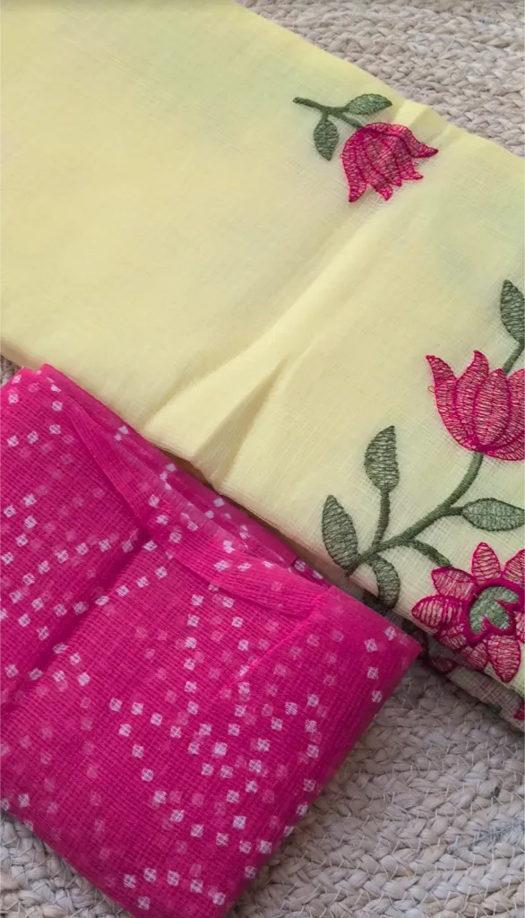 [FFF25, lemon yellow] Lemon yellow Cotton kota