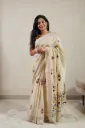 Celebrity Look Hand Embroidery Saree | Premium Customised Designer Saree – FallForFabrics