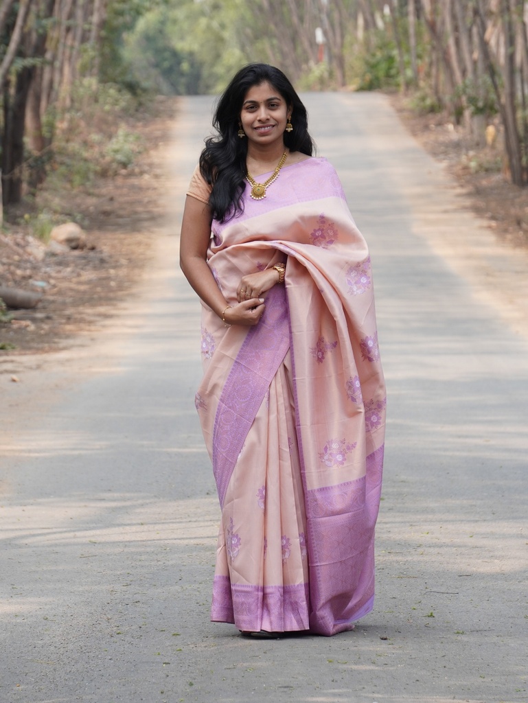 Kubera Korvai Elite Bridal Silk Saree | Lightweight Rapier Design with Rich Pallu (Unstitched, No)