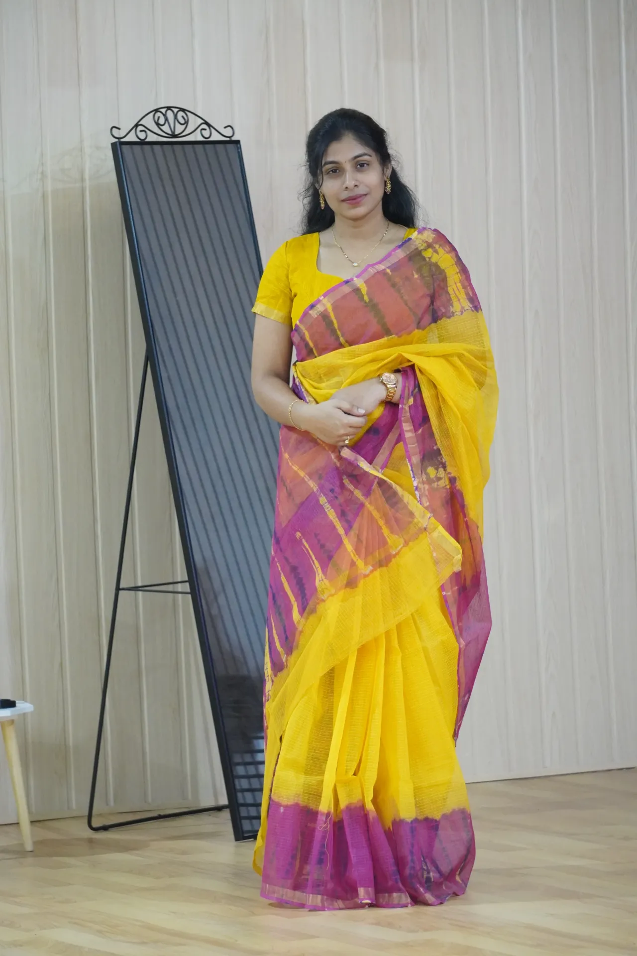 Kota doria with bandini print border - FFF55