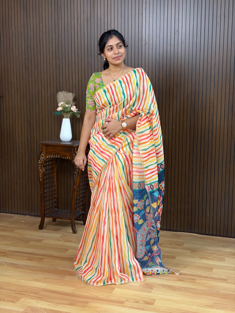 Multi color linen cotton