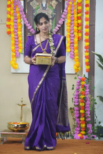 Kanchipuram Pure Silk Saree with Small Border