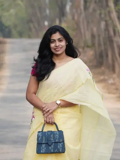 Kota Doria Saree with Embroidery Work Online | Affordable Designer Sarees