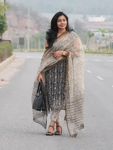 Traditional Kota Doriya Suit Collection | Hand Block Printed | With Kota Doriya Dupatta & Cotton Bottom